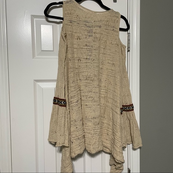Free People ‘Cold-Shoulder’ Embroidered Tunic - Picture 2 of 5